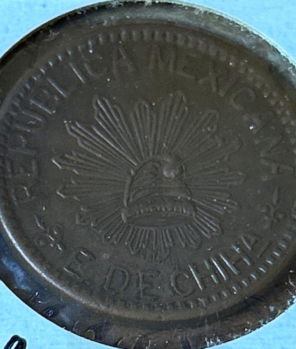 1915 Mexico 10 Centavos Pancho Villa revolutionary era Chihuahua UNC KM#615